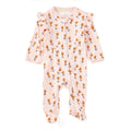 Bamboo Blend Ruffle Zip Footie