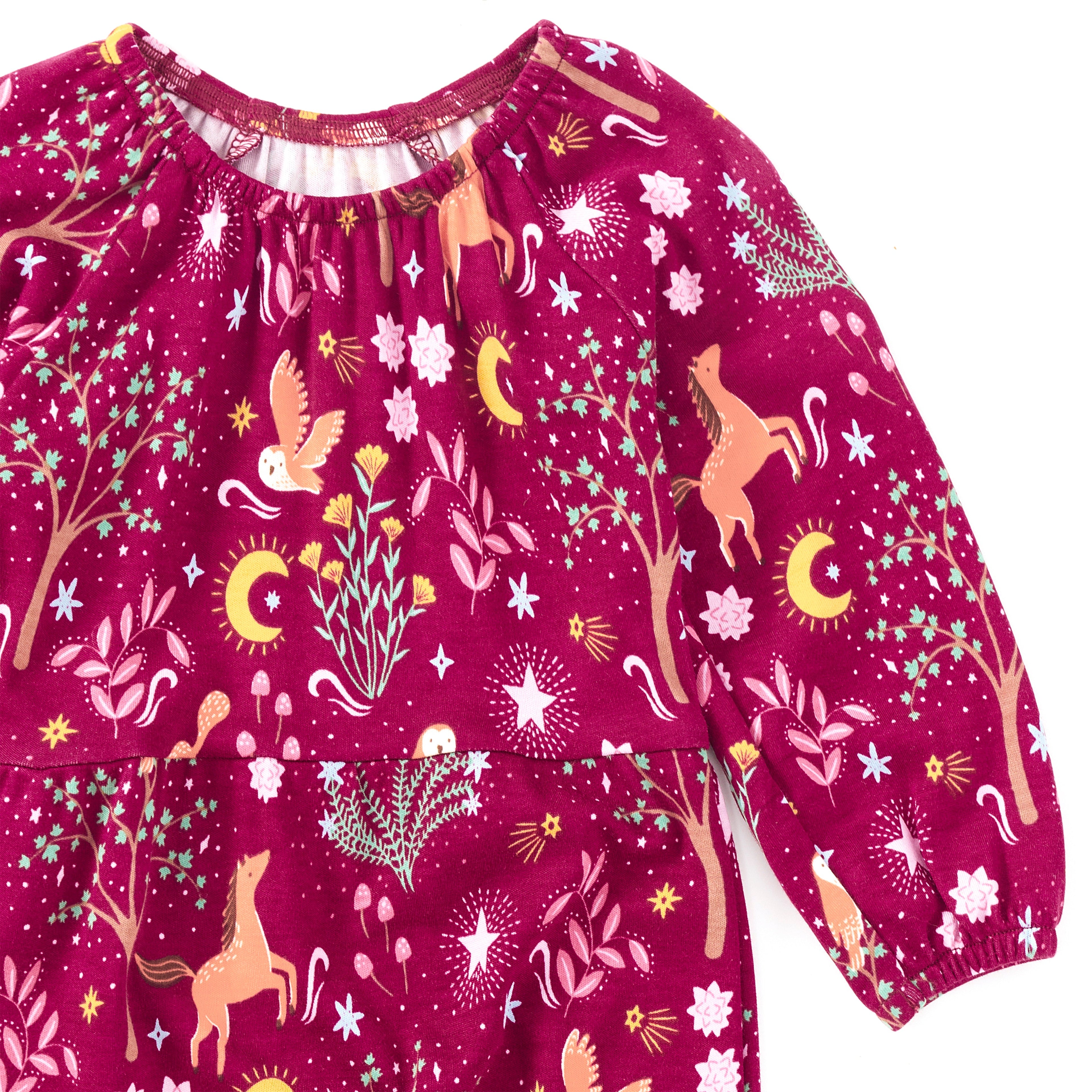 Bamboo Blend Long Sleeve Gathered Romper