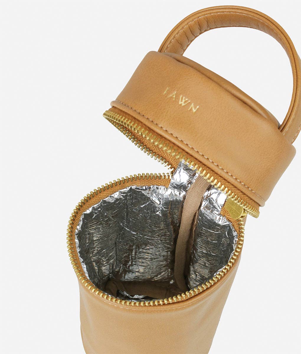 La bolsa para botellas - Bolsa aislante de piel sintética para botellas