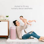 Matte Fig Blossom Diaper Pail