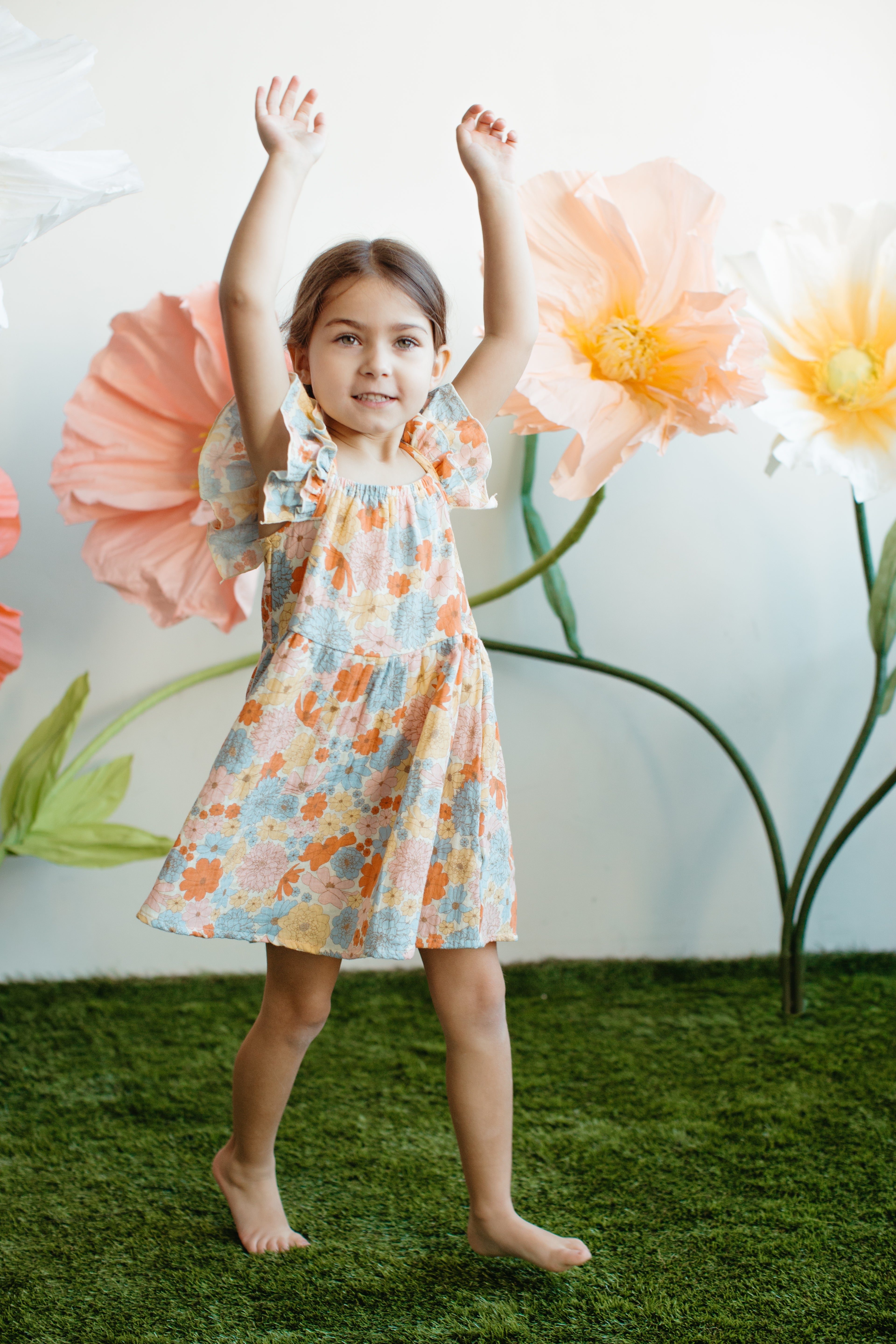 Muslin Flutter Strap Dress