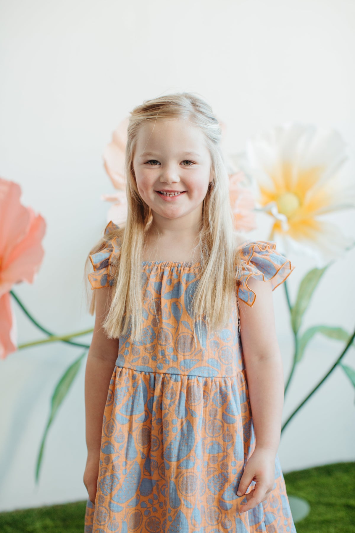 Muslin Flutter Strap Dress