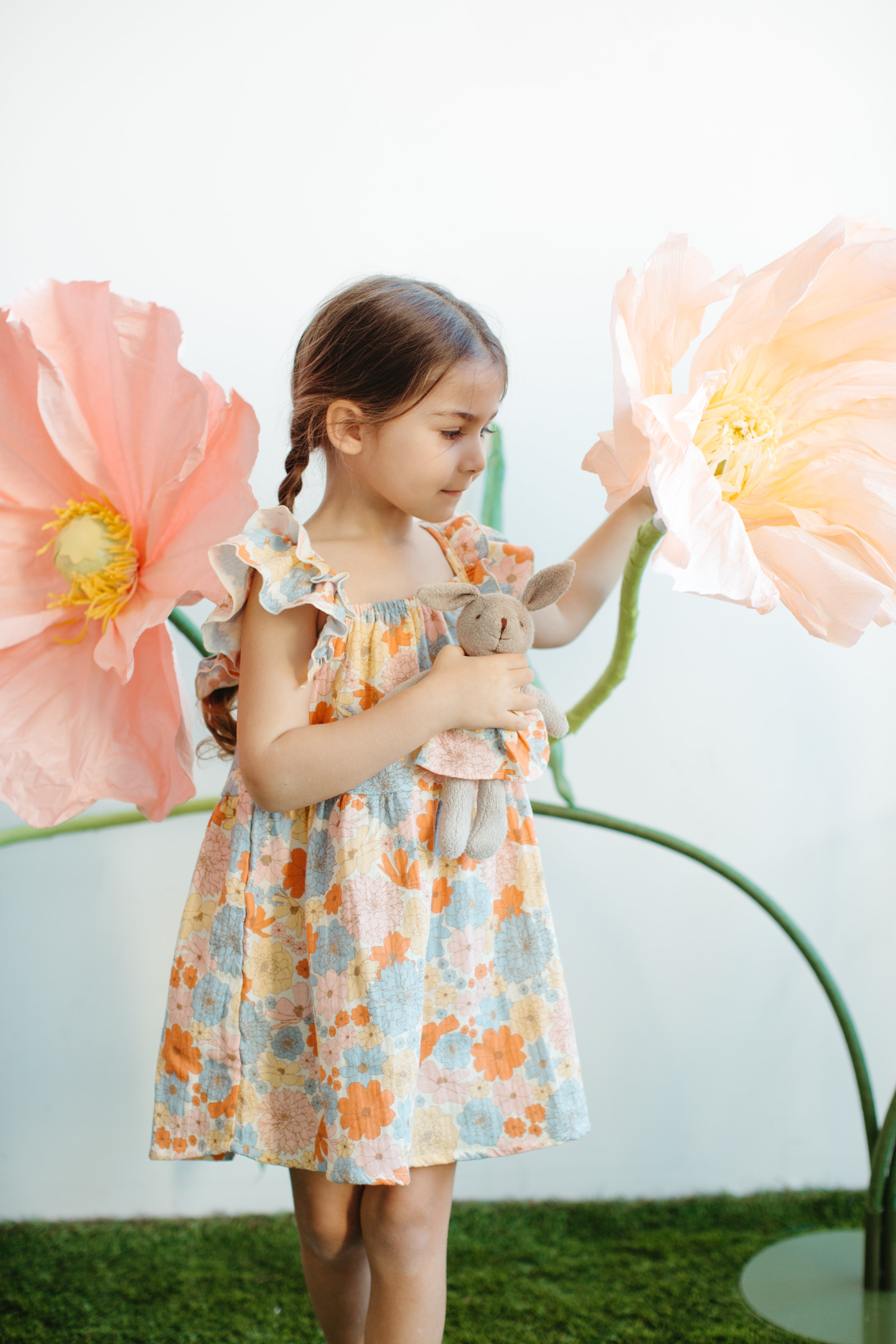 Muslin Flutter Strap Dress