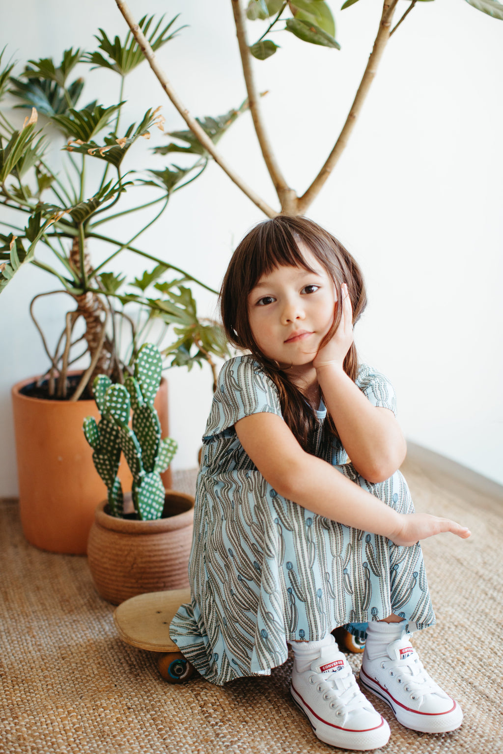 Vestido estilo camiseta Bamboo Blend Twirly de manga corta
