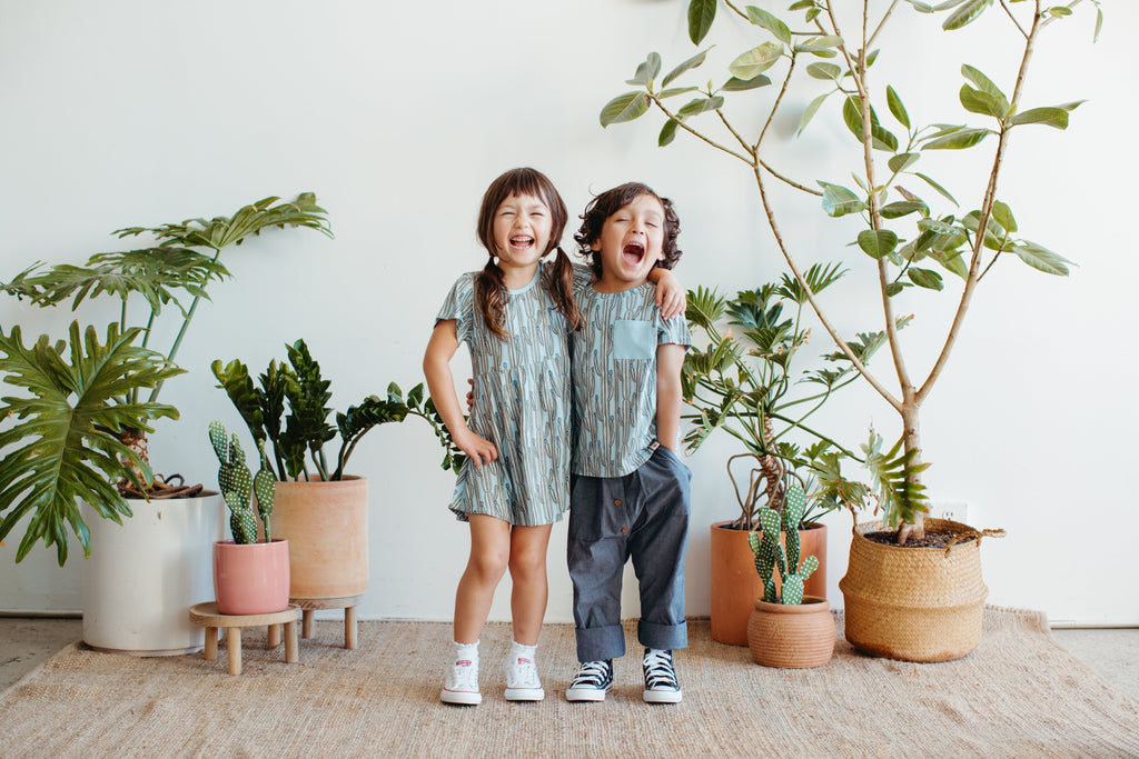 Vestido estilo camiseta Bamboo Blend Twirly de manga corta