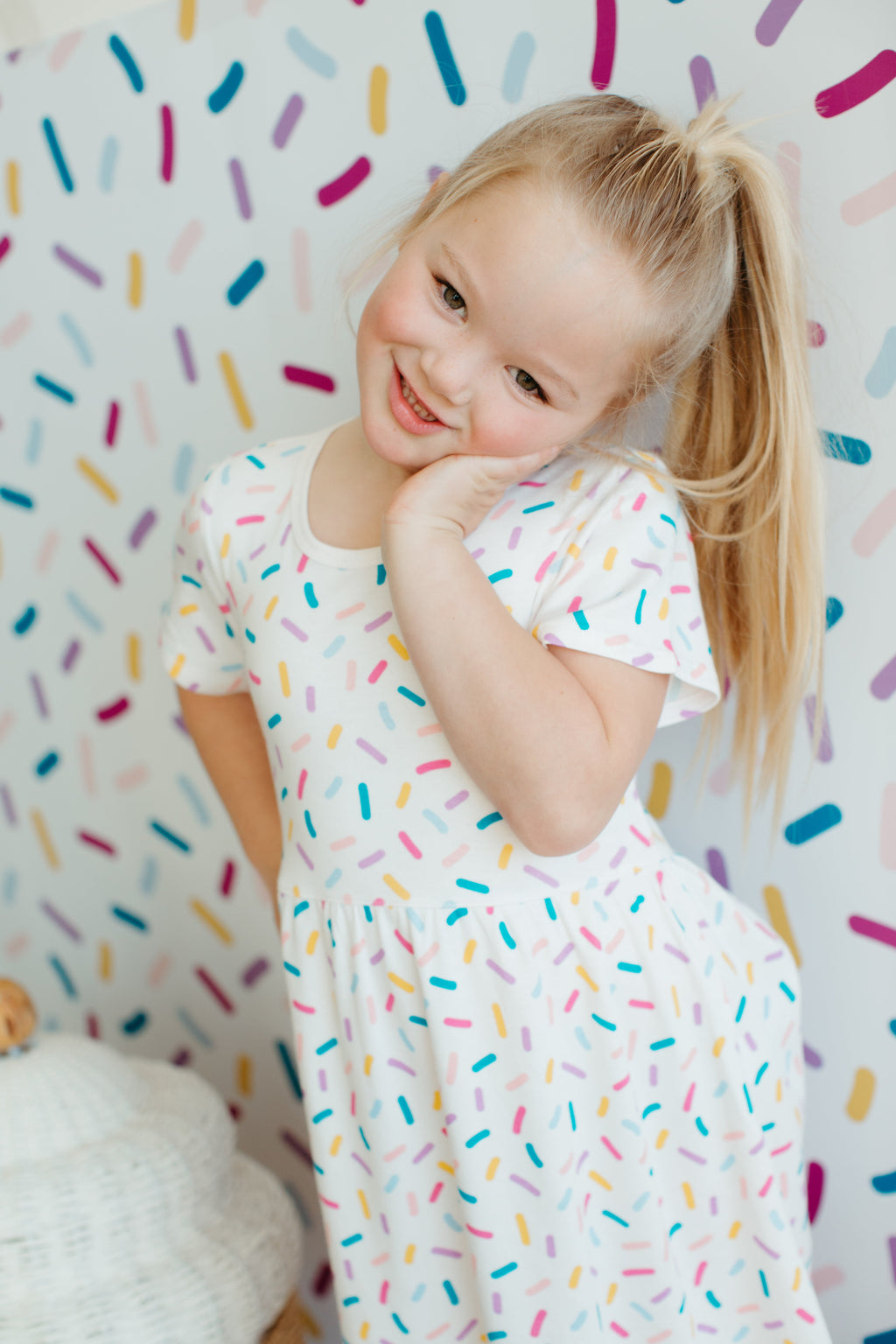 Bamboo Blend Short Sleeve Twirly Tee Dress