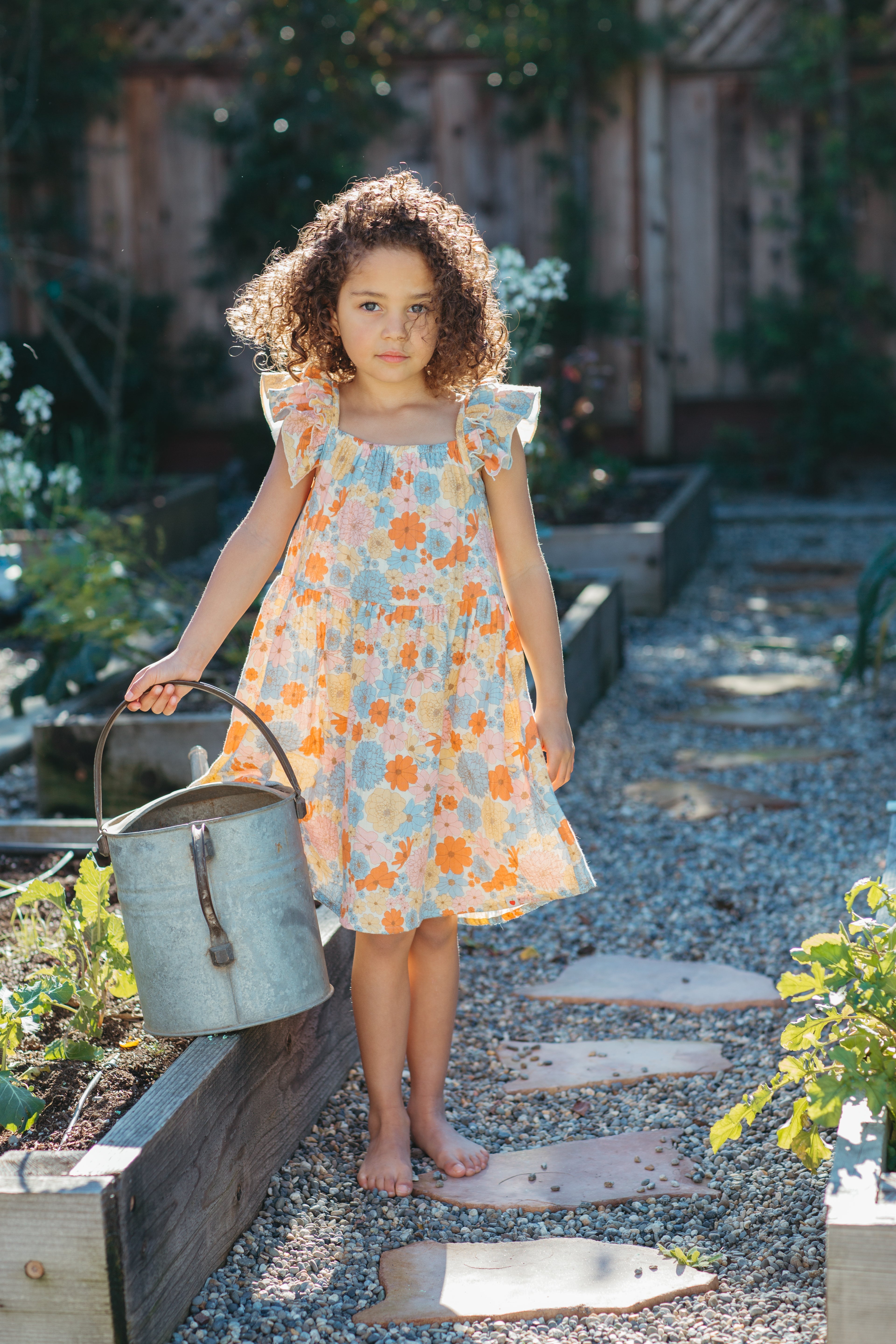 Muslin Flutter Strap Dress