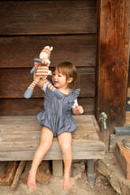 Flutter Sleeve Romper - Chambray