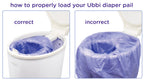 Baby Diaper Pail Plastic Waste Bags, 75 Count