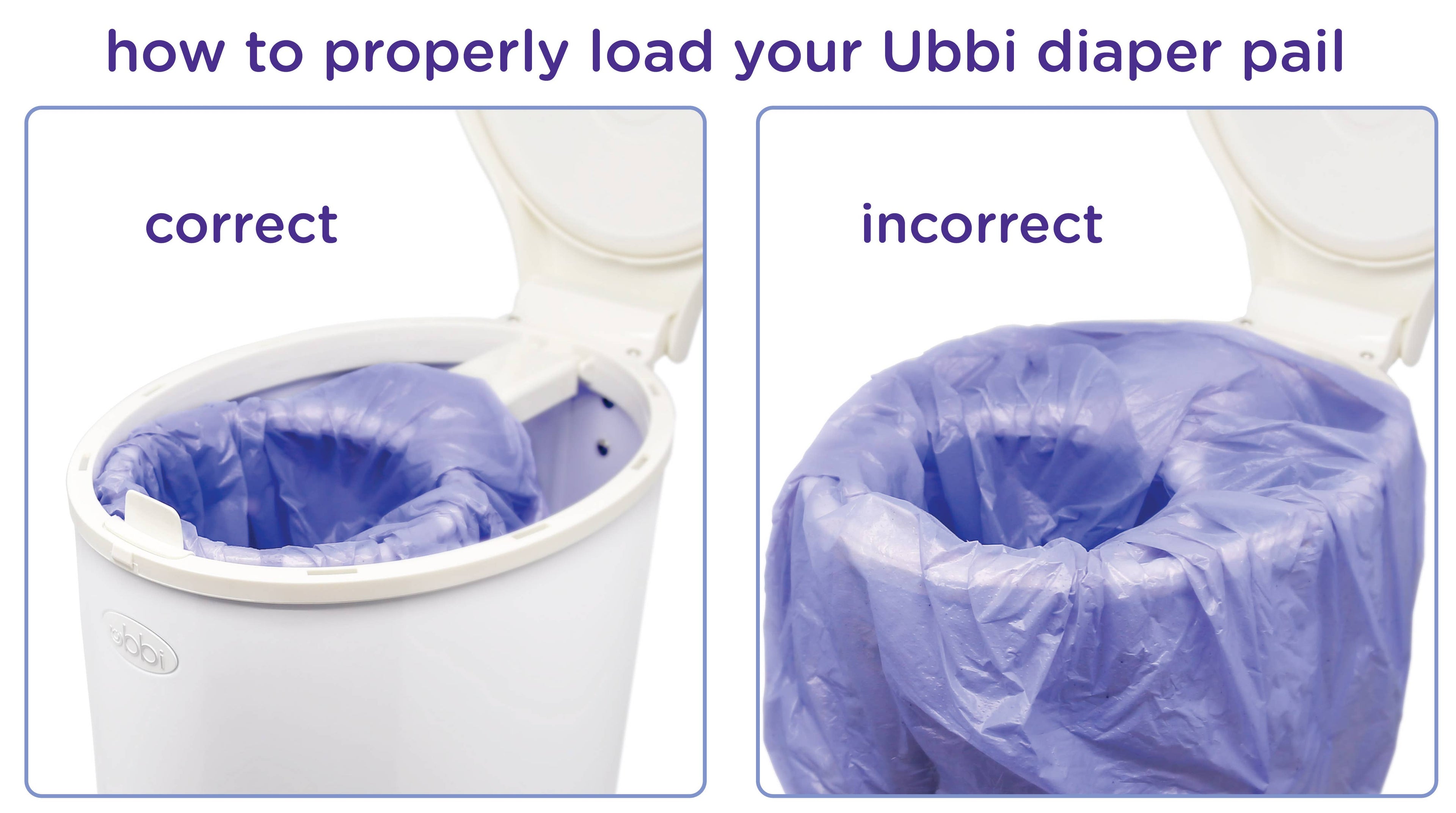 Baby Diaper Pail Plastic Waste Bags, 75 Count