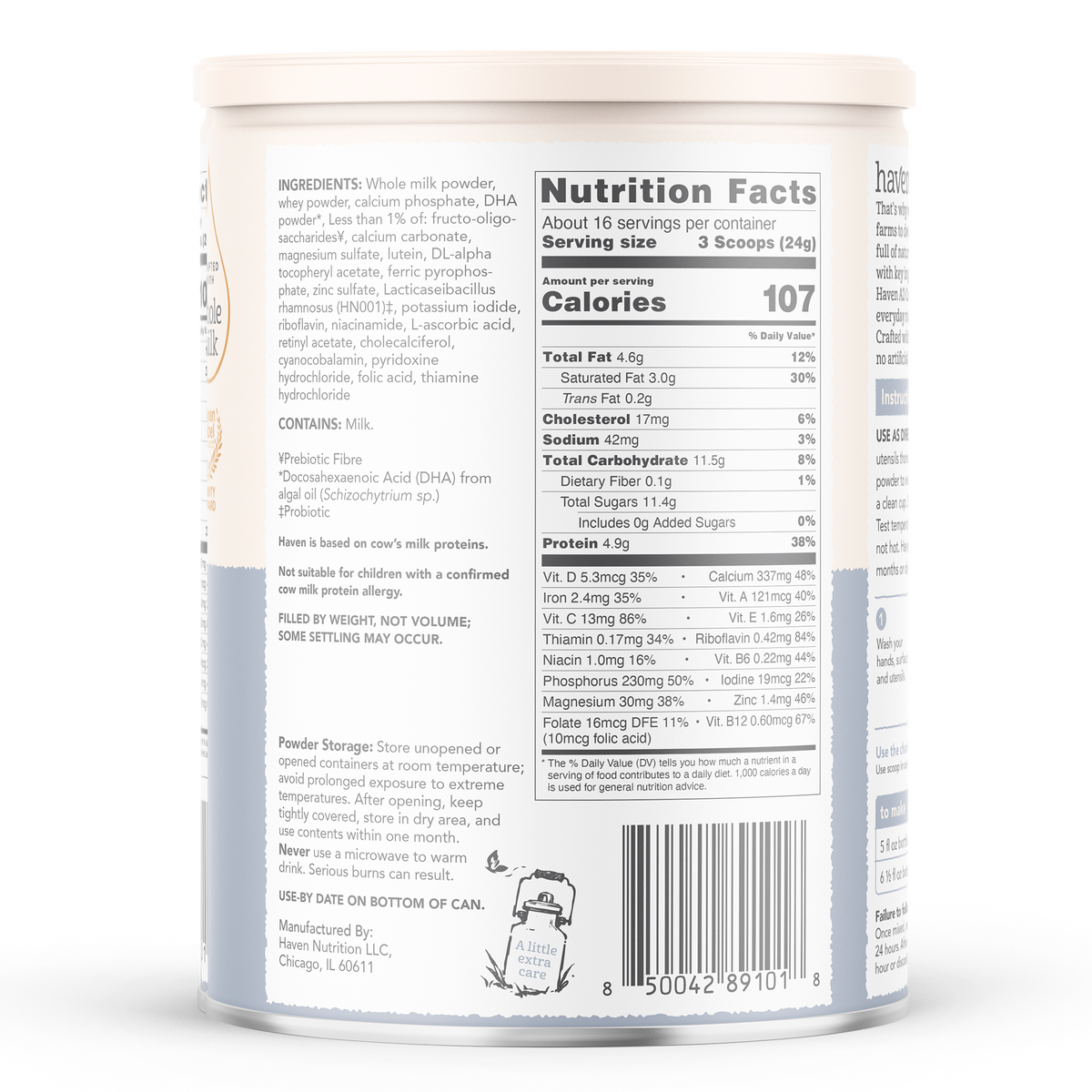 Haven A2 Cow Toddler Formula | NZ Grass Fed Whole Milk