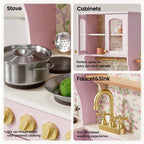 Tiny Land® Wooden Play Kitchen with Storage for Creative Toddlers