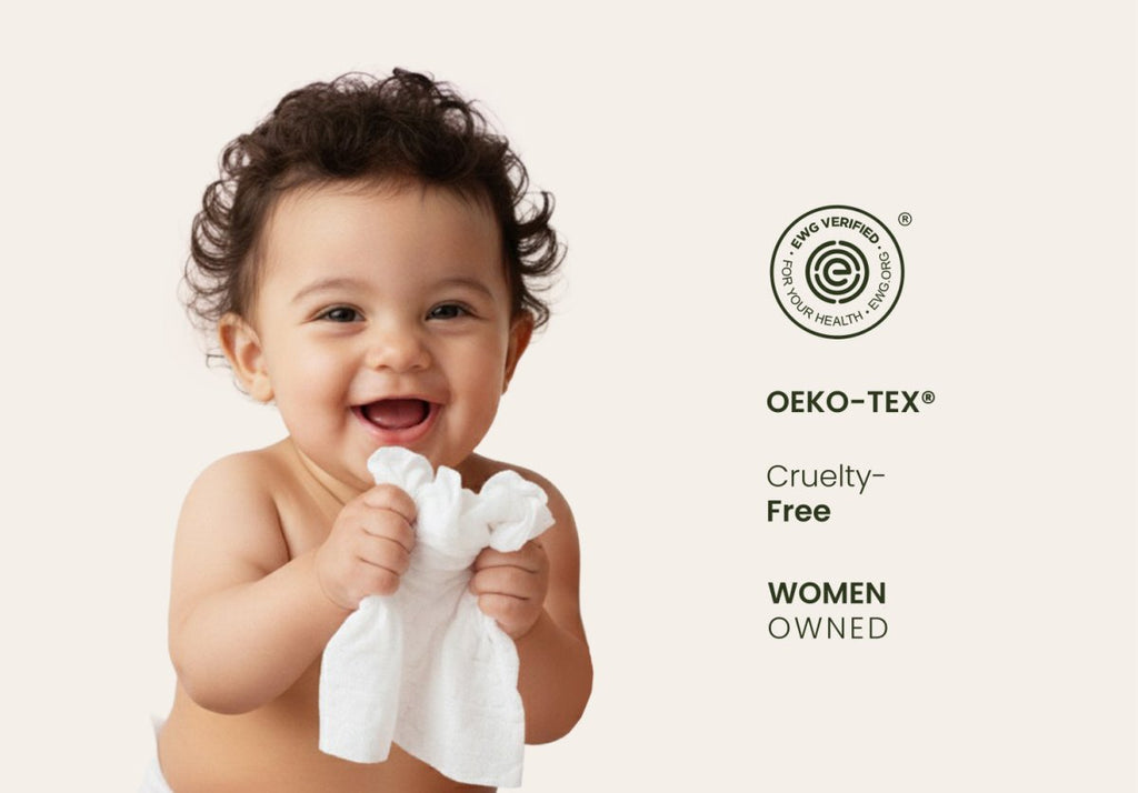 Toallitas húmedas de algodón 100 % orgánico para bebé con Hydra Vitamin B5™