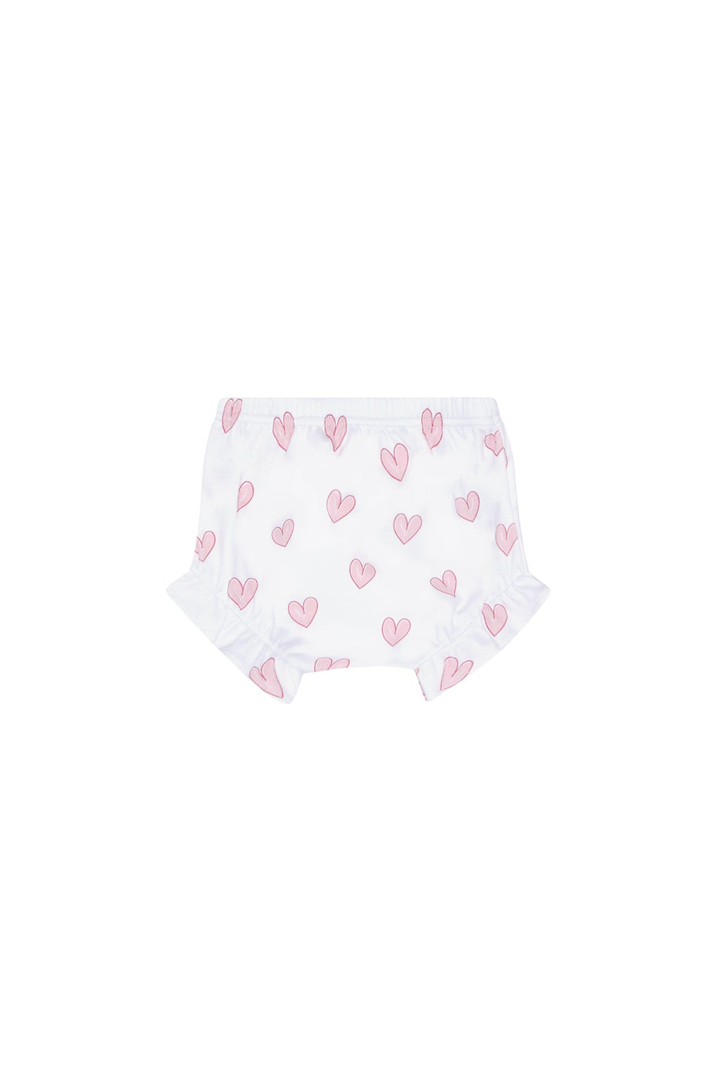 Pink Heart Print Diaper Cover Set
