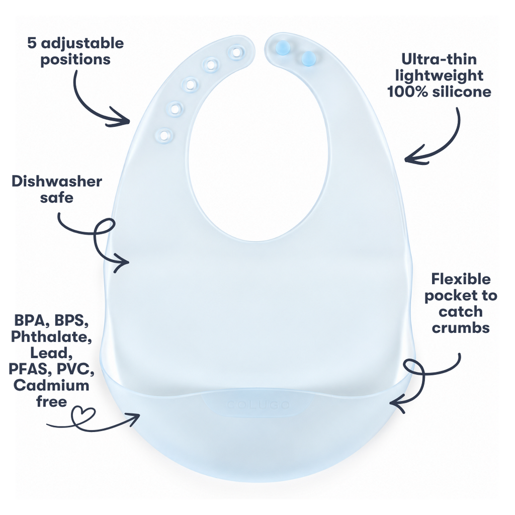 Colugo Fold and Go Silicone Bib 2 Pack