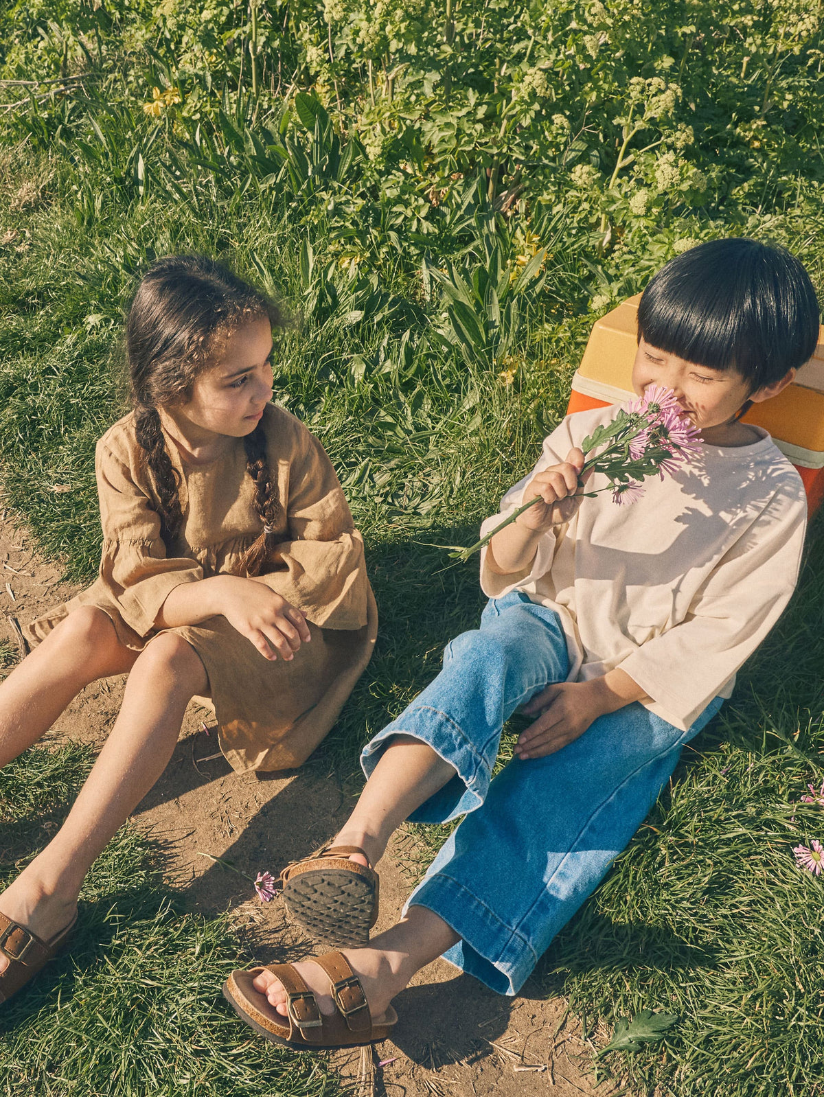 Jeans de pierna recta para niños