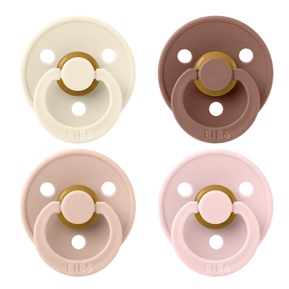 BIBS Colour Pacifiers, 4-Pack, Size 1