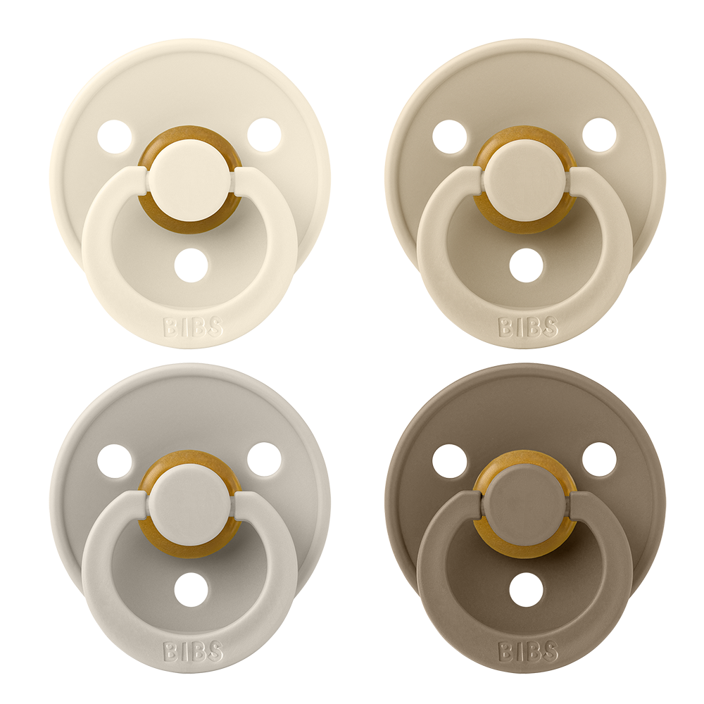 BIBS Colour Pacifiers, 4-Pack, Size 1
