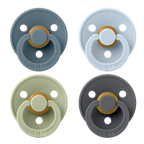BIBS Colour Pacifiers, 4-Pack, Size 1