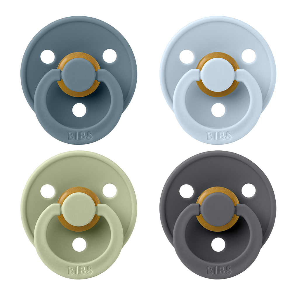 BIBS Colour Pacifiers, 4-Pack, Size 1