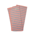 Coral/Light Gray Stripe | Organic Blanket