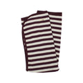 Eggplant/Stone Stripe | Organic Blanket