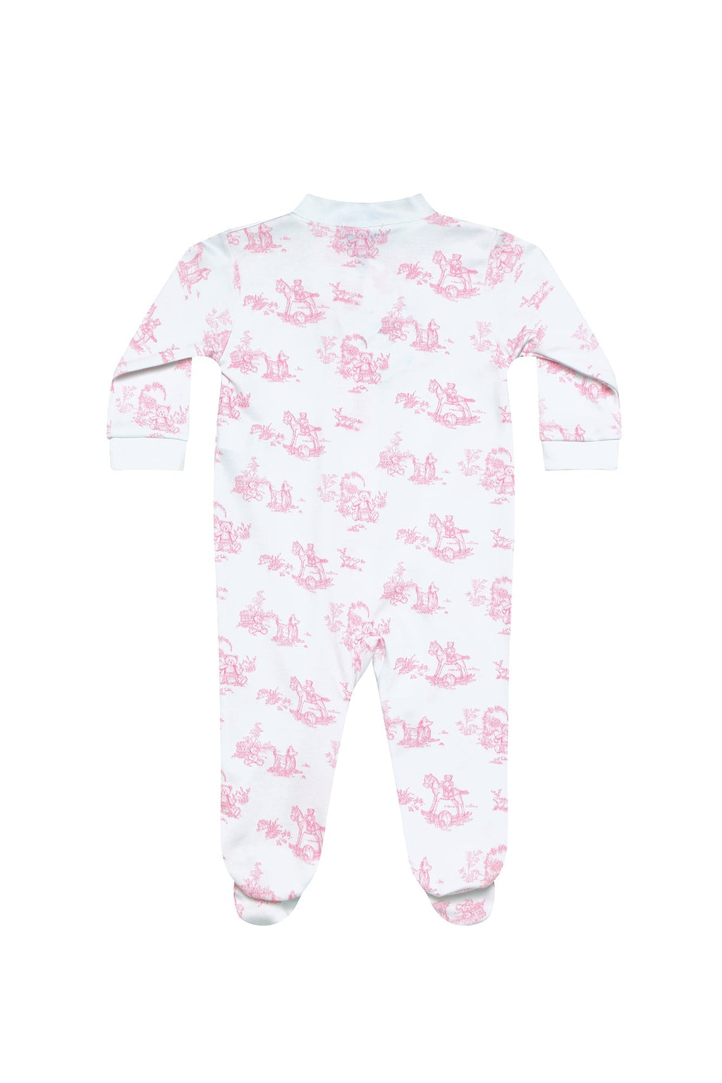 Toile Zipper Footie