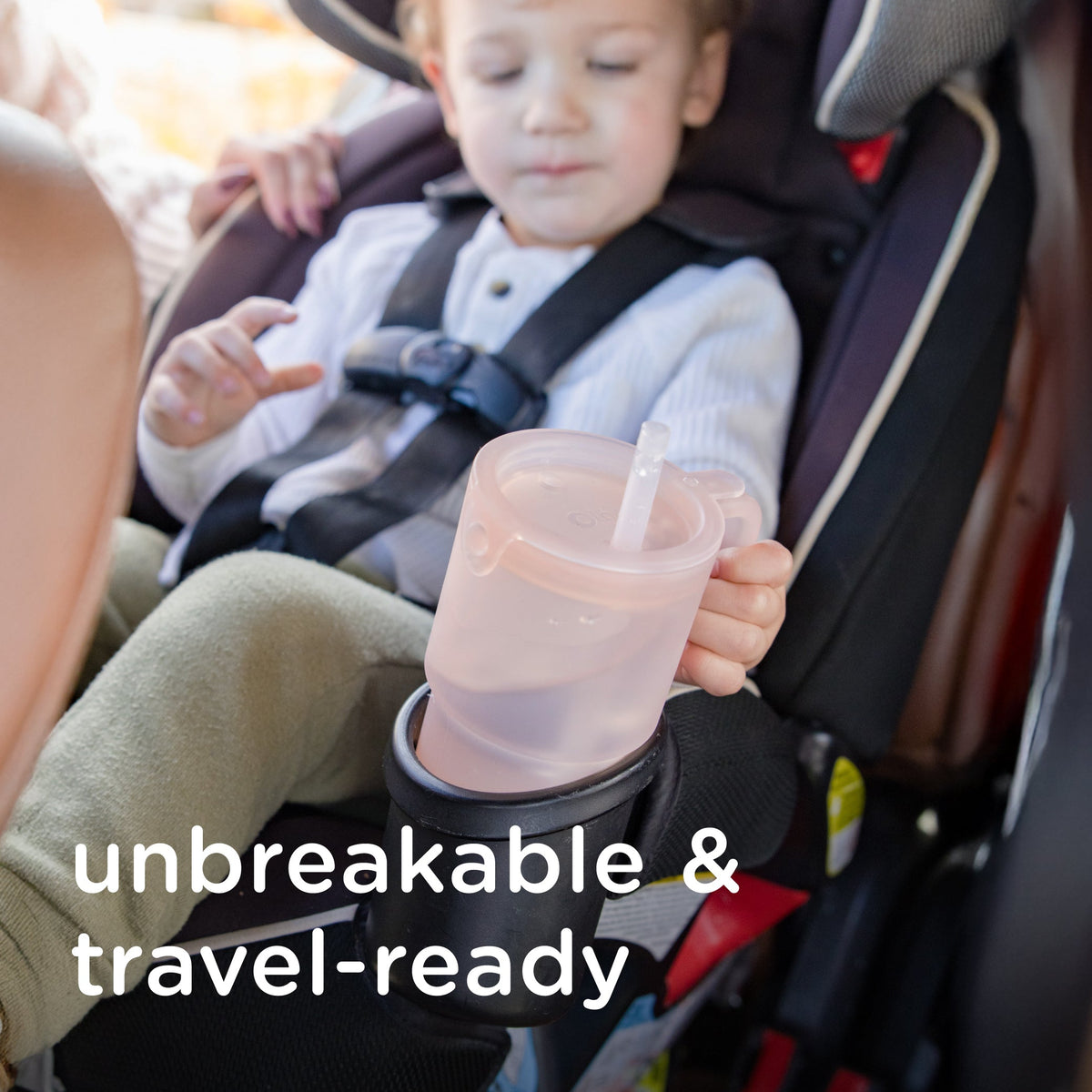 Olababy Silicone Tumbler with Straw for Big-Kid Drinks (11oz)