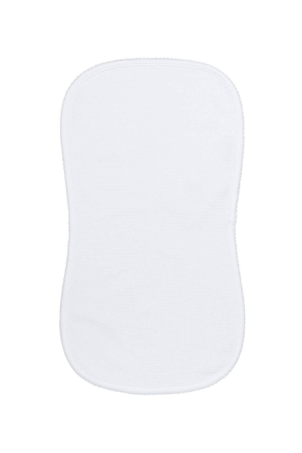 White Bubble Baby Burp Cloth