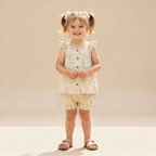 Organic Flutter Top & Shorts Set - Bloomfield