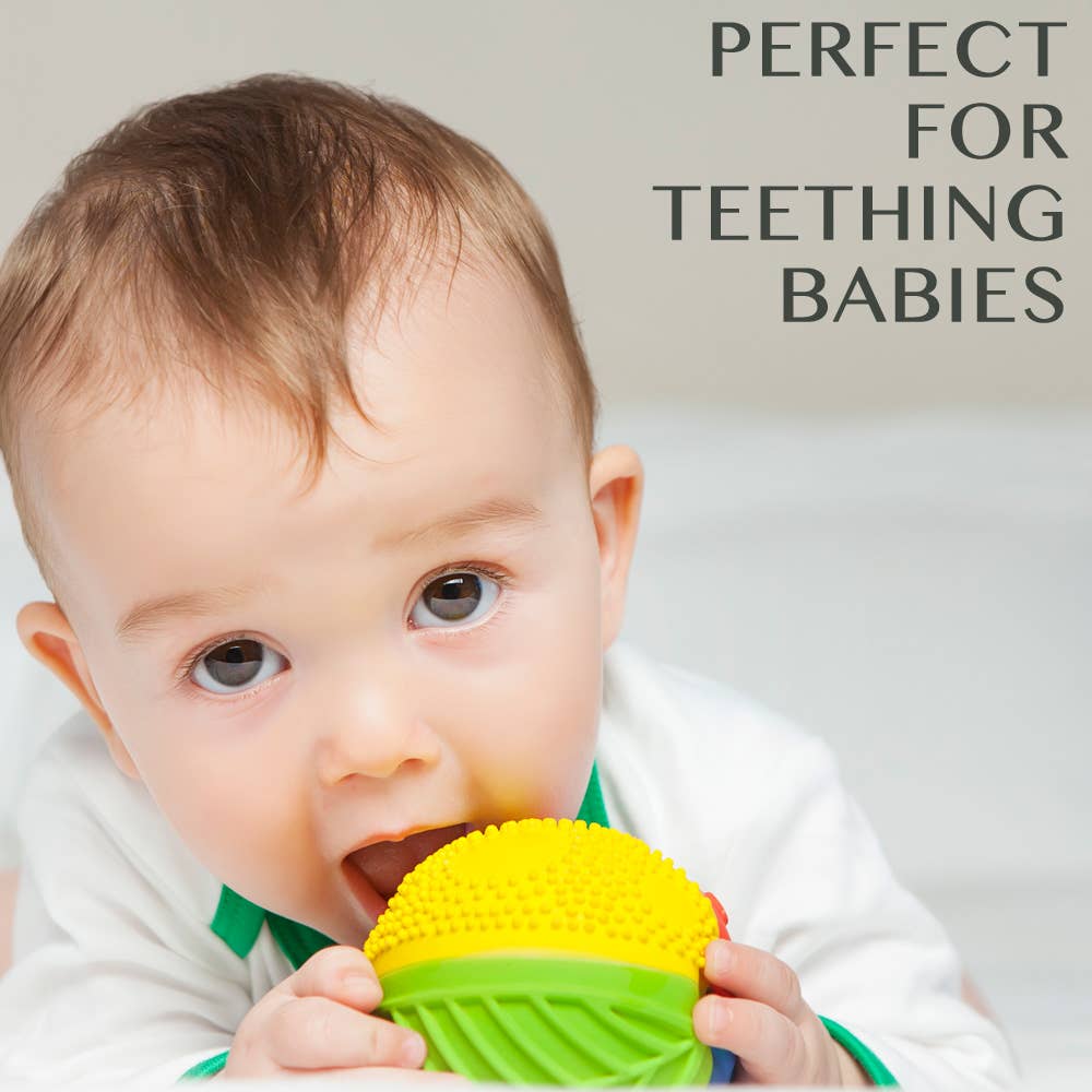 Natural Rubber Sensory Ball Rainbow, Eco-Friendly