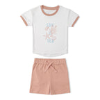 Organic Graphic Tee & Shorts Set - Beach Day
