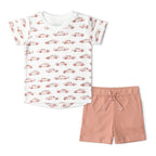 Organic Tee & Shorts Set - Cars