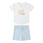 Organic Graphic Tee & Shorts Set - Wild West