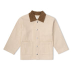 Organic Twill Button Jacket - Oat