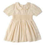 Organic Smocked Collar Dress - Butter Yellow