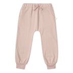 Organic Fleece Jogger Pants - Dusty Rose