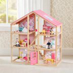Tiny Land® Sweetwood Casa de Muñecas y Muñecas de Madera