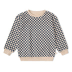Organic Fleece Sweatshirt - Midnight Check
