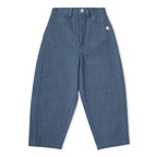 Organic Twill Barrel Pants - Navy
