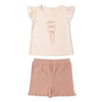 Organic Sleeveless Flutter Top & Shorts Set - Bows