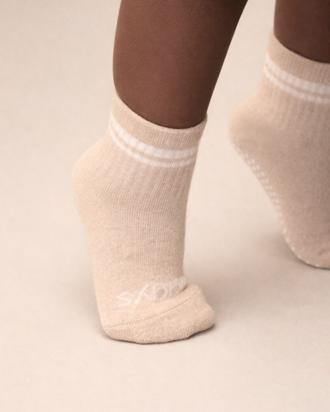 Toddler Gripper Crew Socks 4-Pack (2-3T)