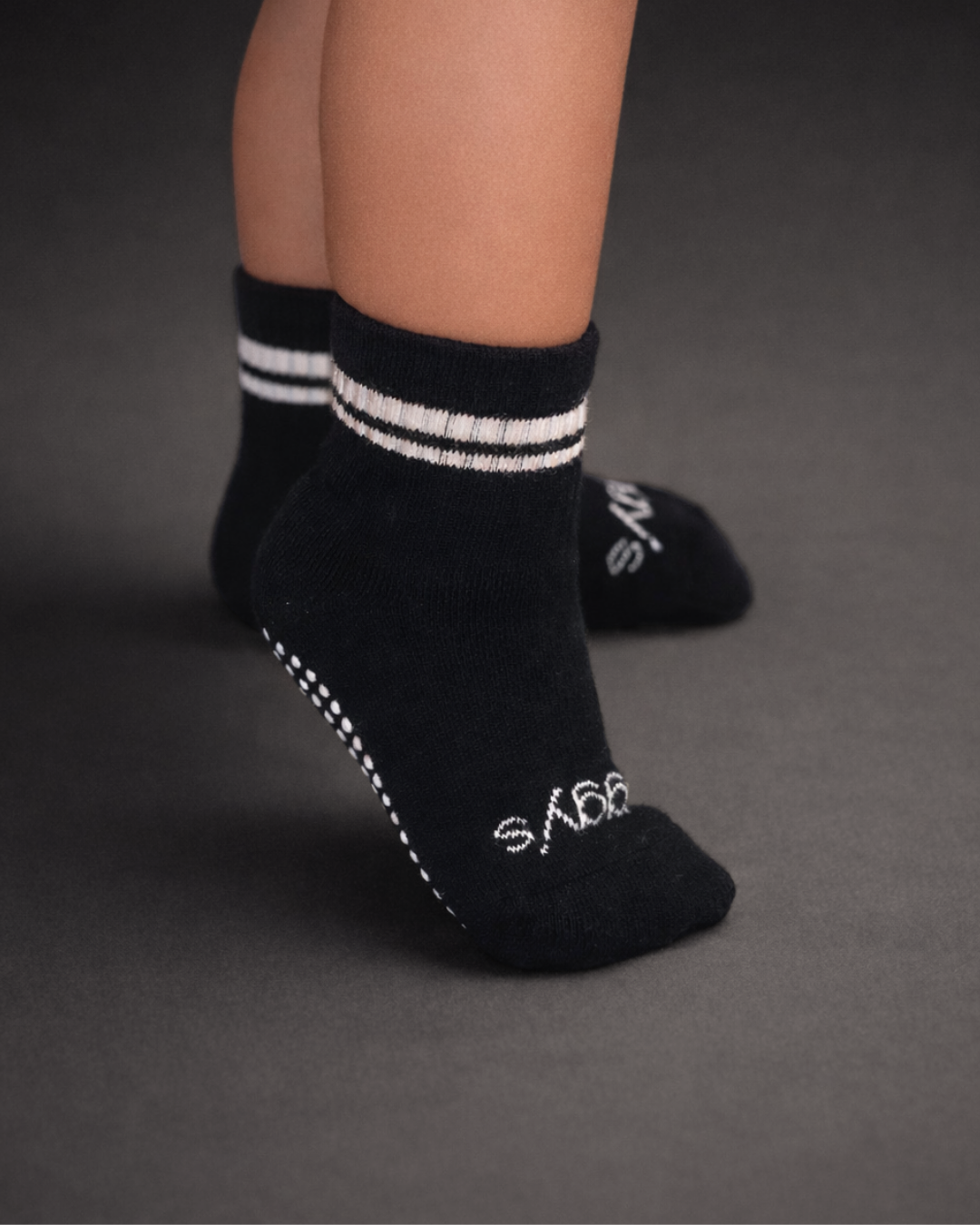 Toddler Gripper Crew Socks 4-Pack (2-3T)
