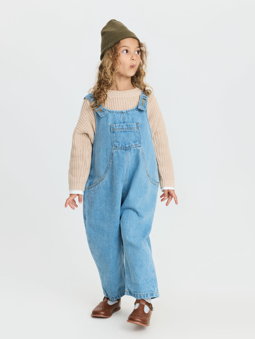 Peto vaquero oversize para niños