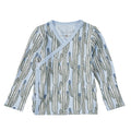 Bamboo Blend Wrap-Front Long Sleeve Layette Jacket