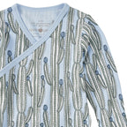 Bamboo Blend Wrap-Front Long Sleeve Layette Jacket