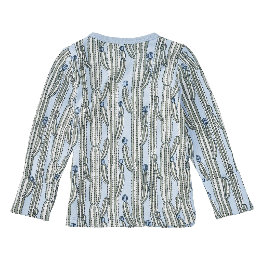 Bamboo Blend Wrap-Front Long Sleeve Layette Jacket