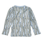 Bamboo Blend Wrap-Front Long Sleeve Layette Jacket