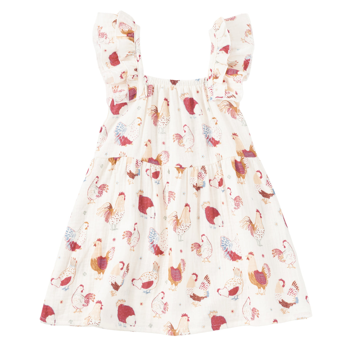 Muslin Flutter Strap Dress
