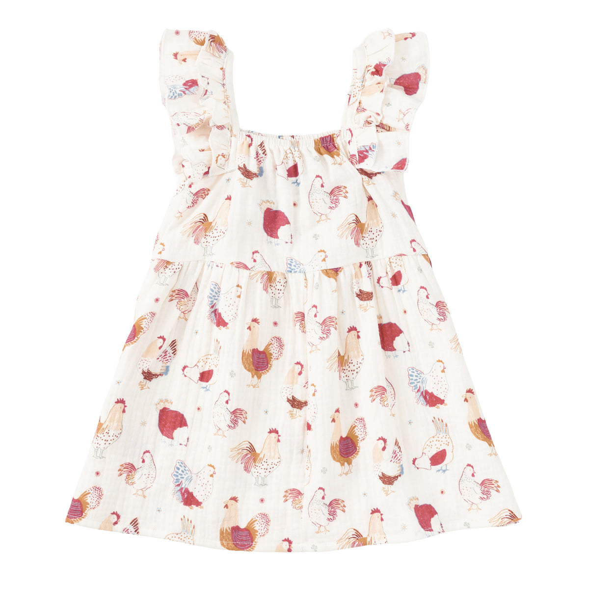 Muslin Flutter Strap Dress